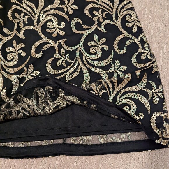 Kensie Black Sequined Cocktail Dress NWT Size 2 - Picture 9 of 11